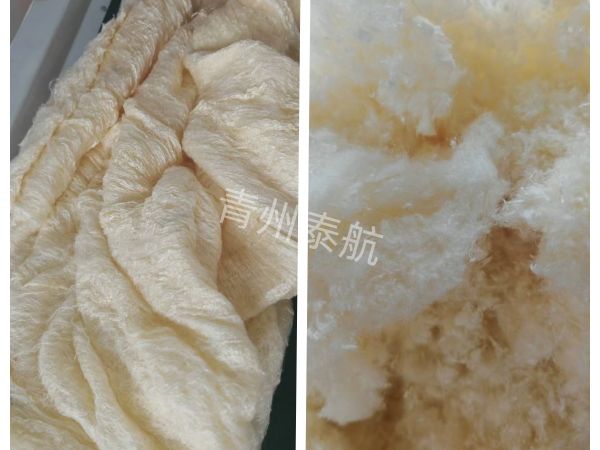 牛奶絨毯切碎對(duì)比